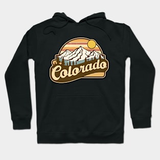 Vintage Sunset Outdoors Colorado Hoodie